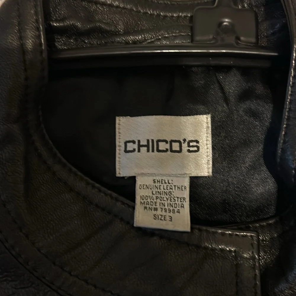 Chicos black leather jacket - Picture 3 of 6